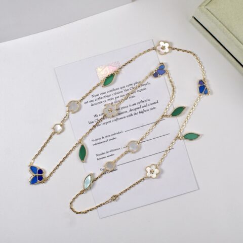 Van Cleef&Arpels Lucky Spring Butterfly蓝蝴蝶长项链