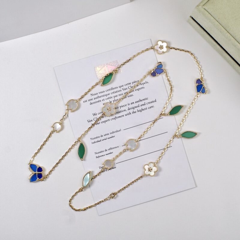 Van Cleef&Arpels Lucky Spring Butterfly蓝蝴蝶长项链