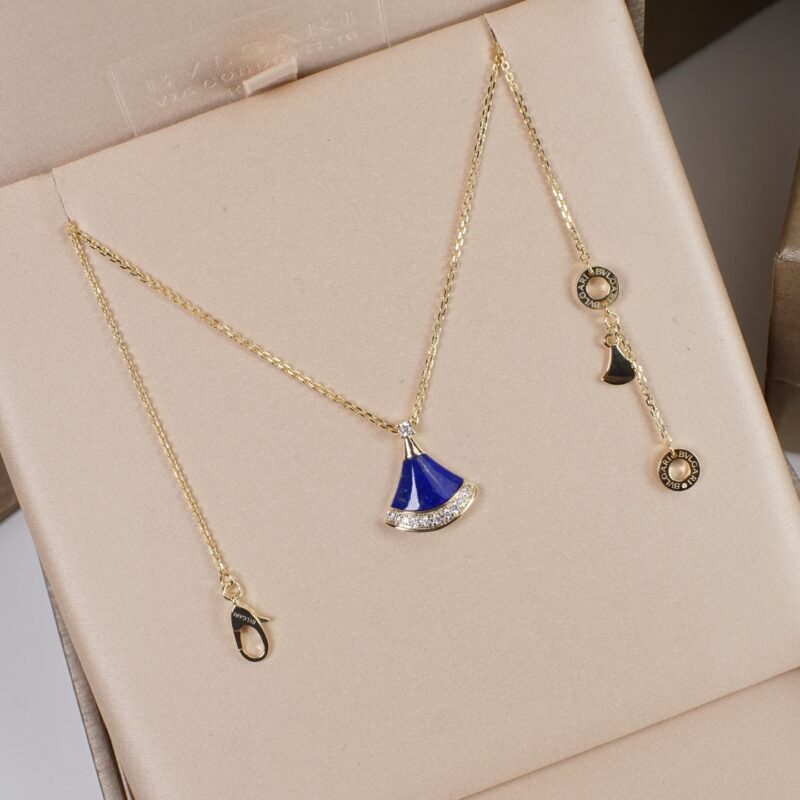BVLGARI 宝格丽新款青金石裙子项链