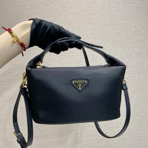 PRADA 新品饭盒包🎉1BC302金色五金