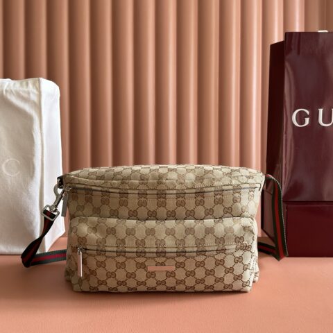 GUCCI Generation 古驰世代系列 型号：875377棕色/浅杏布