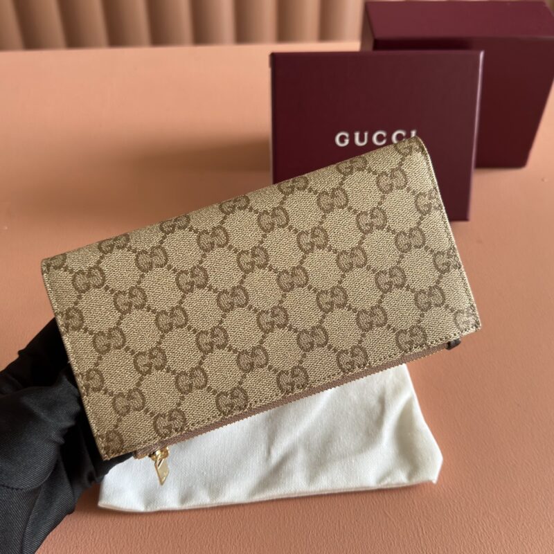 GUCCI Essence Classic 系列 型号：876047棕色/水晶