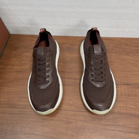 LoroPiana  Walk Wish 男士运动鞋 货号：FAQ3862 咖色