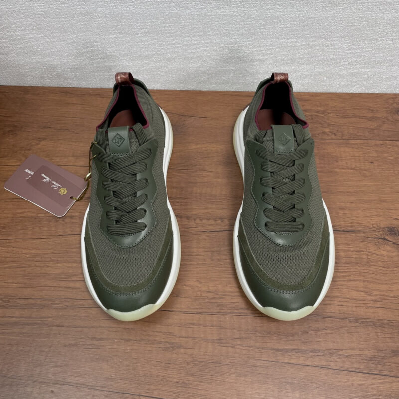 LoroPiana Walk Wish 男士运动鞋 货号:FAQ3862 军绿