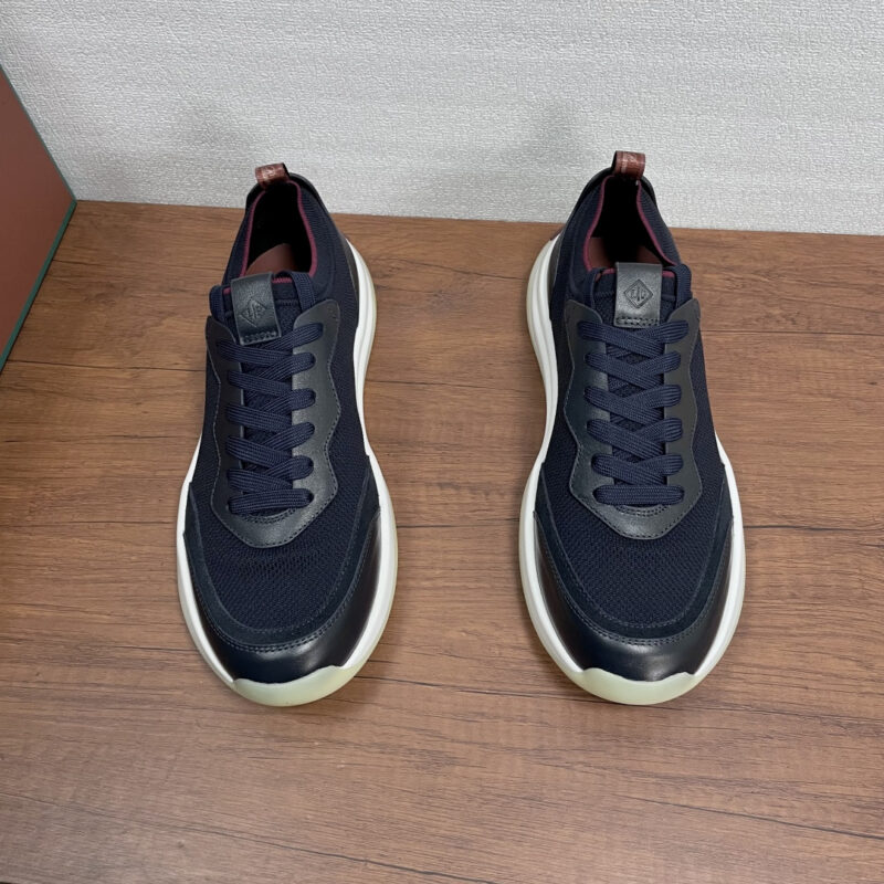 LoroPiana  Walk Wish 男士运动鞋 货号：FAQ3862 蓝色