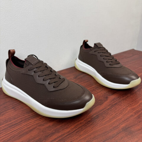 LoroPiana  Walk Wish 男士运动鞋 货号：FAO3862 咖色