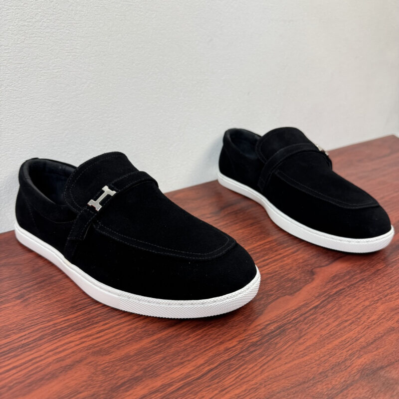 HERMES Like系列男士皮革乐福鞋