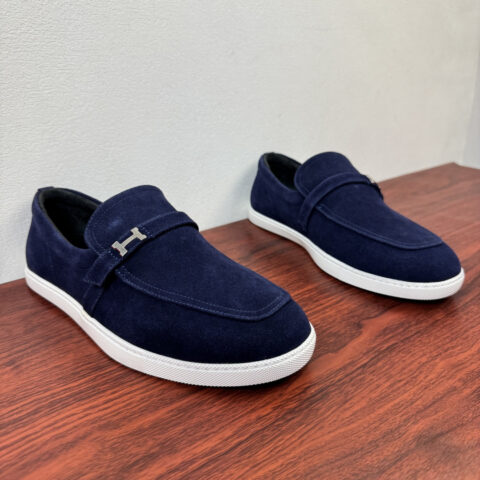 HERMES Like系列男士皮革乐福鞋