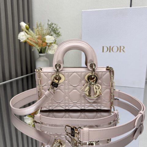 DIOR 原单D-joy最新mini系列 型号:0636 胭脂粉色羊皮