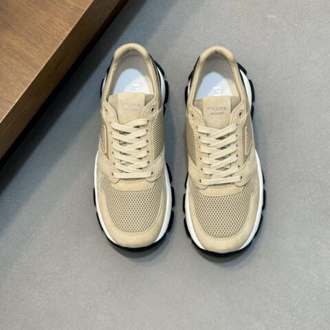 PRADA Montecarlo Re-Edition 皮革运动鞋