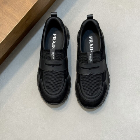 PRADA Montecarlo Re-Edition 皮革运动鞋