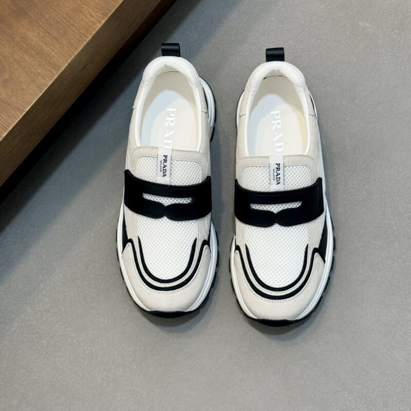 PRADA Montecarlo Re-Edition 皮革运动鞋