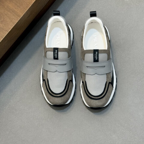 PRADA Montecarlo Re-Edition 皮革运动鞋