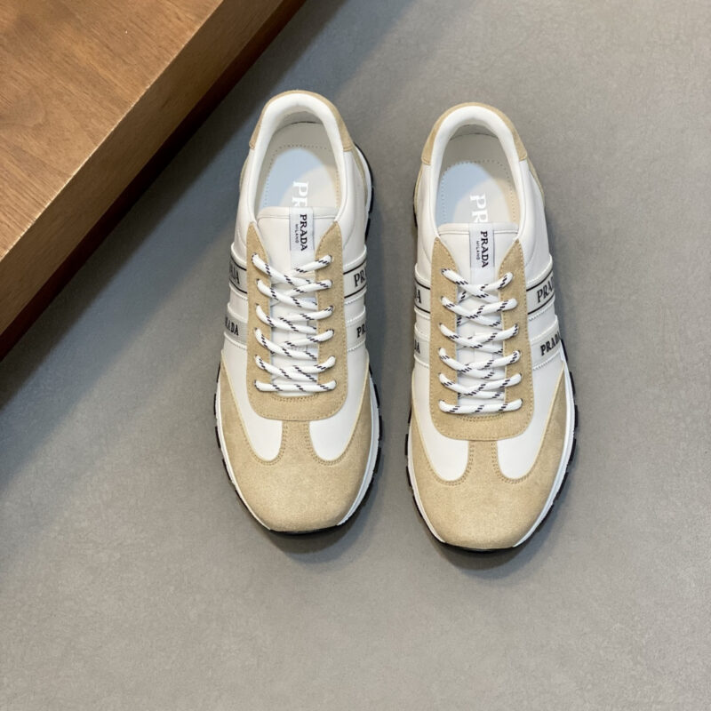 PRADA 新款男士拼接休闲运动鞋