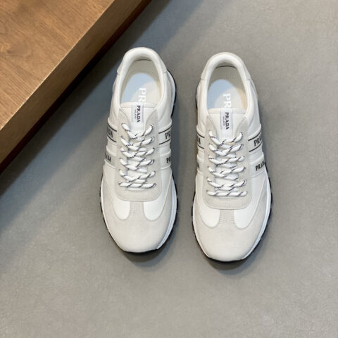 PRADA 新款男士拼接休闲运动鞋