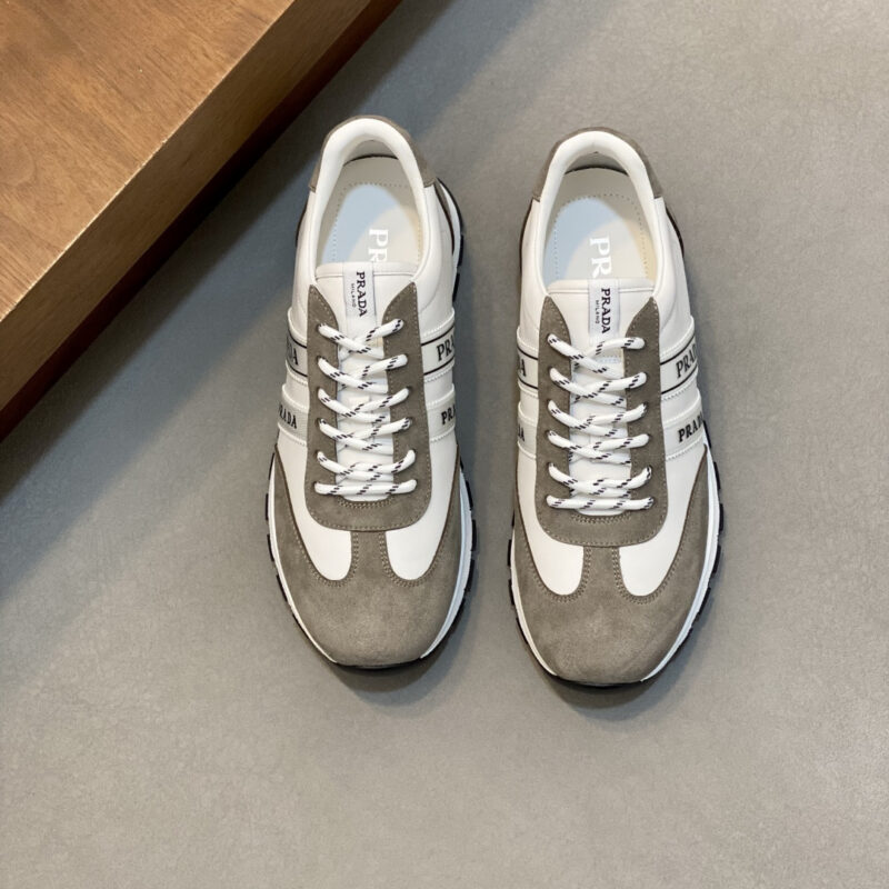 PRADA 新款男士拼接休闲运动鞋