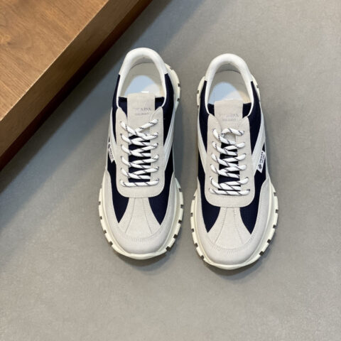 PRADA 新款男士拼接休闲运动鞋