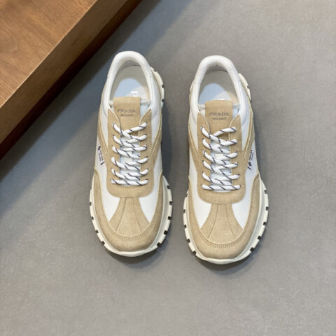PRADA 新款男士拼接休闲运动鞋