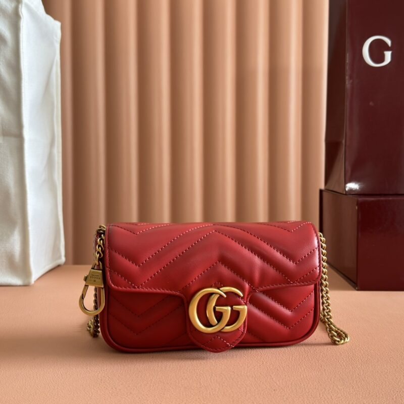 GUCCI Marmont链条马卡龙系列迷你手袋 型号:476433