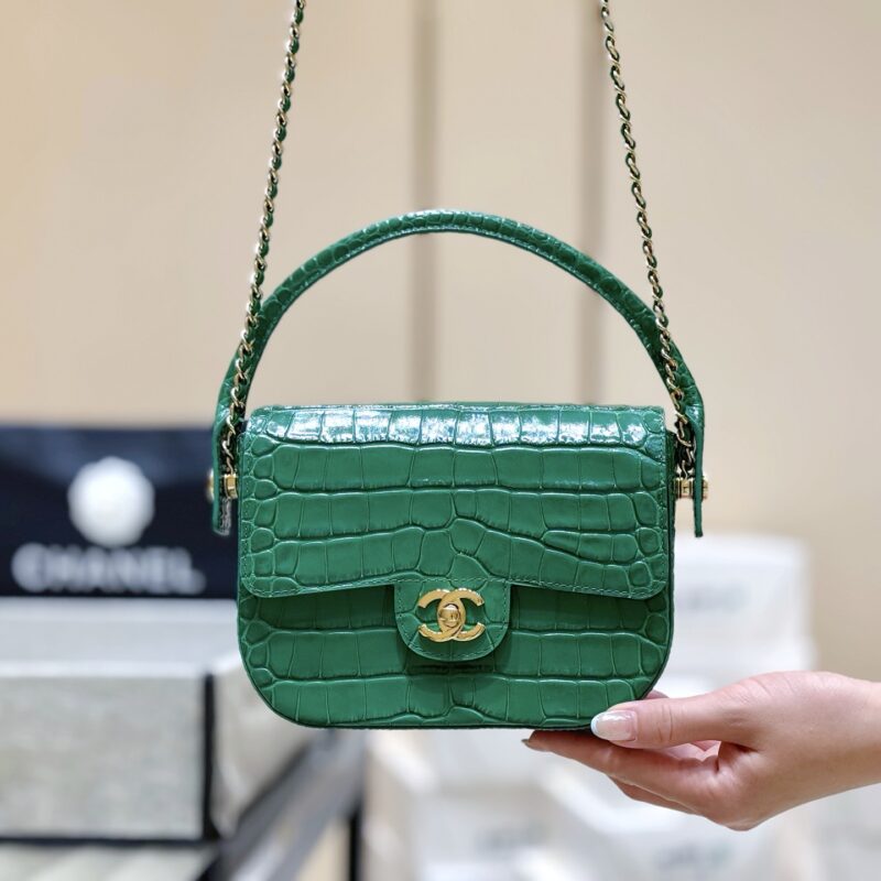 CHANEL 26A 手柄鳄鱼纹贵妇包👜 AS6424