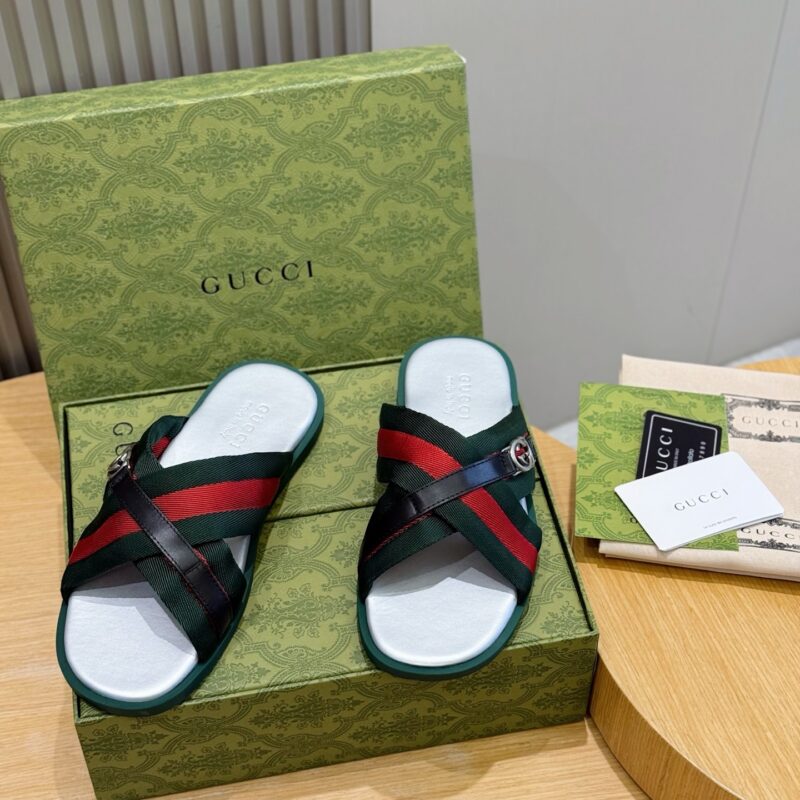 GUCCI 男士互扣式双G拖
