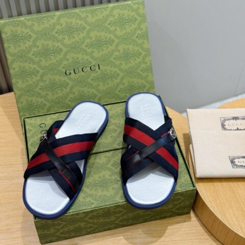 GUCCI 男士互扣式双G拖