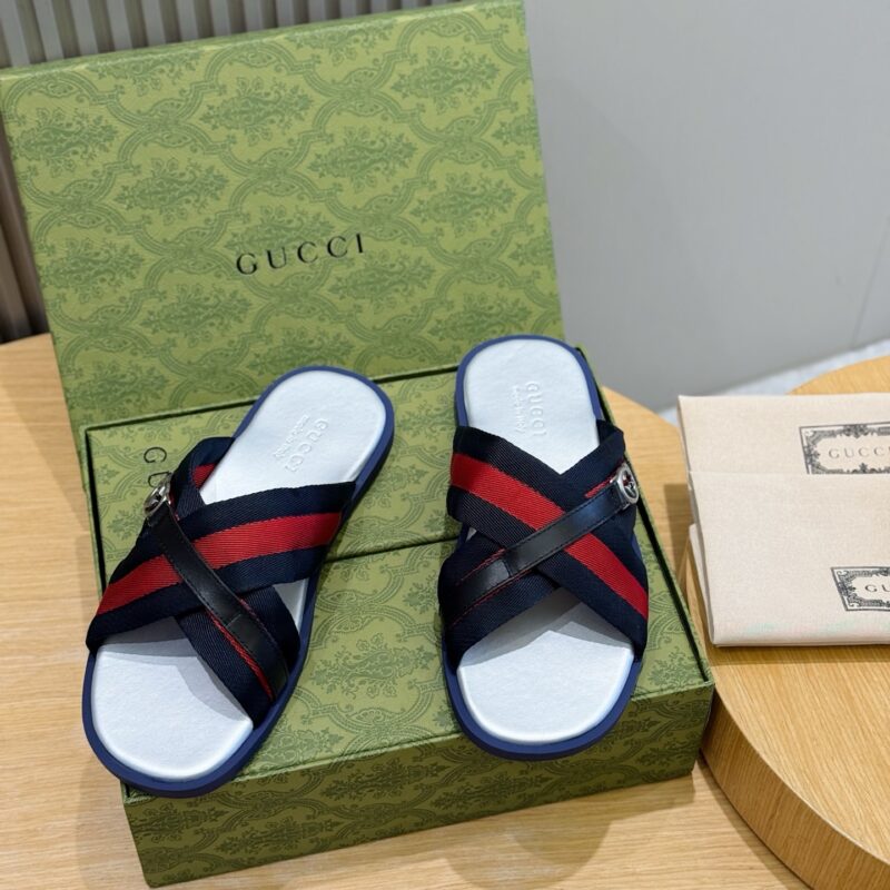 GUCCI 男士互扣式双G拖