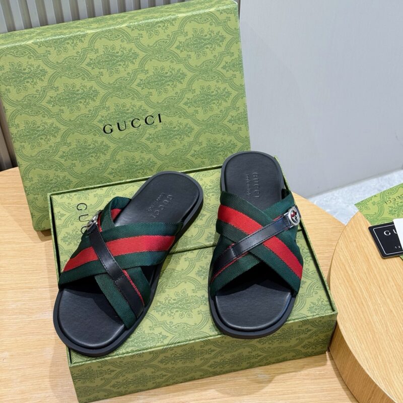 GUCCI 男士互扣式双G拖