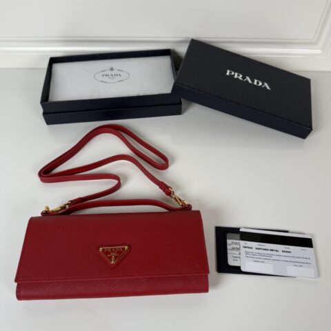 PRADA P家 女士多功能迷你斜跨+手拎多功能钱包 型号1MT042