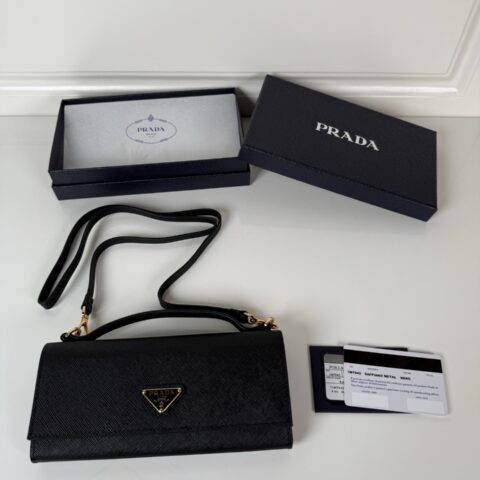 PRADA P家 女士多功能迷你斜跨+手拎多功能钱包 型号1MT042