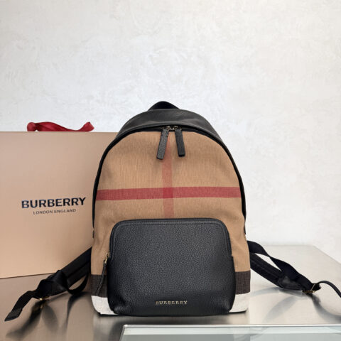 Burberry B家 原单新品🆕Canvas 格纹双肩包 型号8911