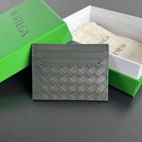 BV 新款小编织织卡包 817397 深绿