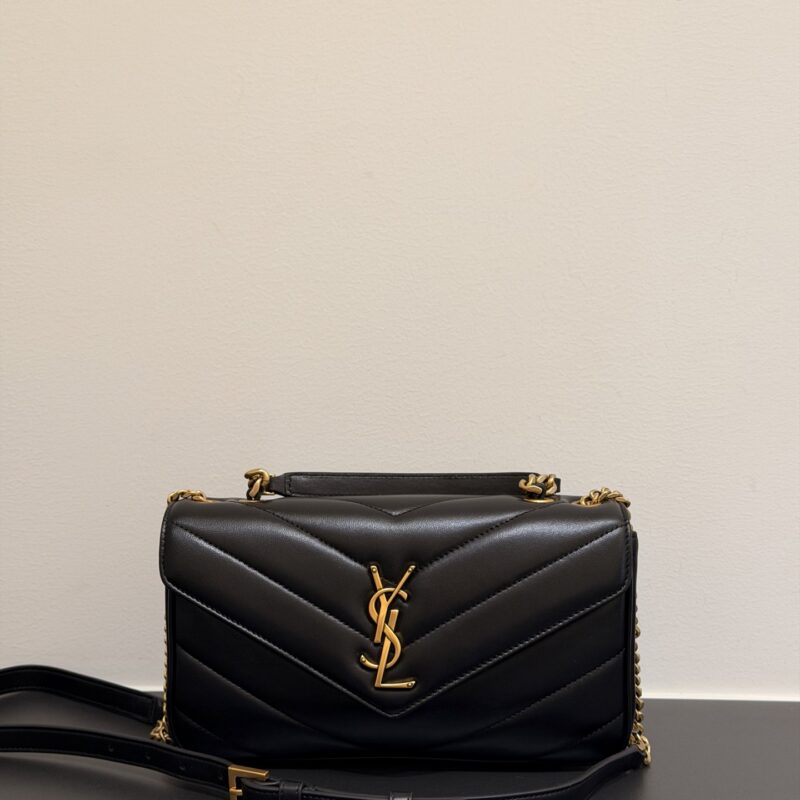 YSL 𝟮𝟲 新款𝗟𝗼𝘂𝗟𝗼𝘂手提包 型号：869461 黑色