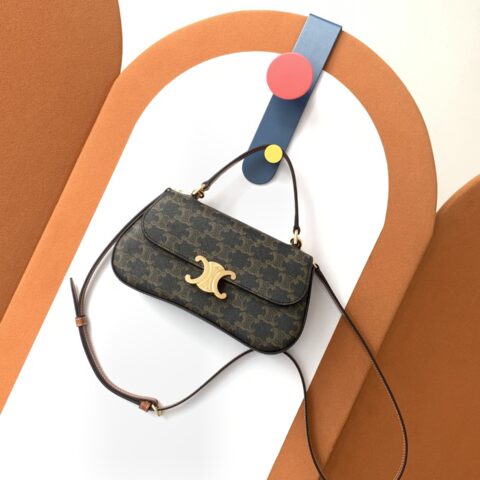 CELINE 秋冬新款TEEN LOLA 标志印花手袋👜 款号：119533