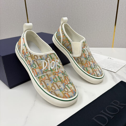 DIOR Oblique老花低帮乐福鞋便鞋