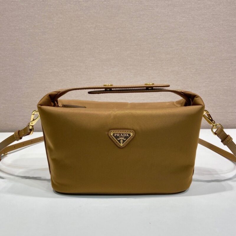 PRADA 新品饭盒包🎉1BC302金色五金