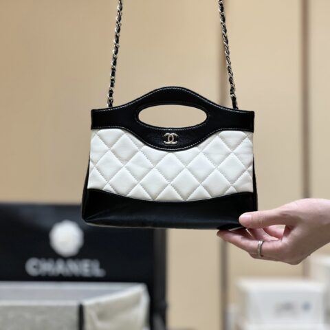 CHANEL 24S 31bag nano AP3656 黑白熊猫