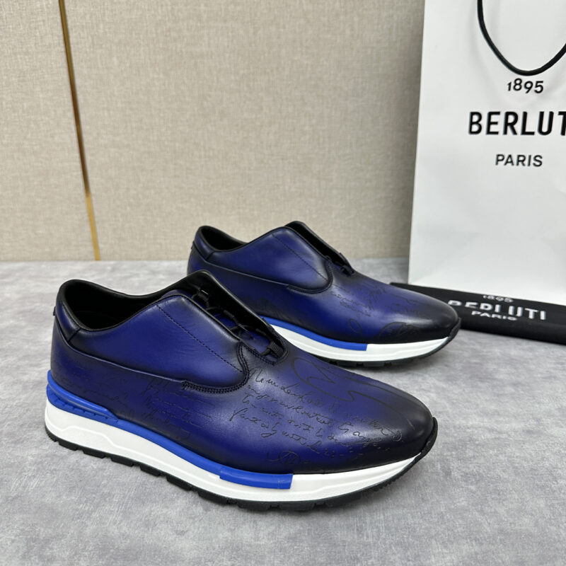 BERLUTI Fast Track皮革运动鞋