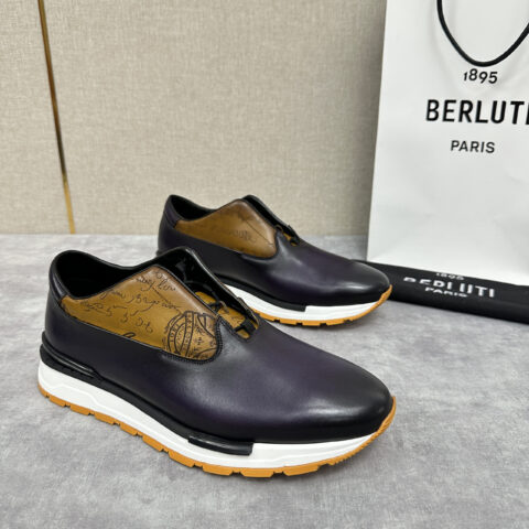 BERLUTI Fast Track皮革运动鞋