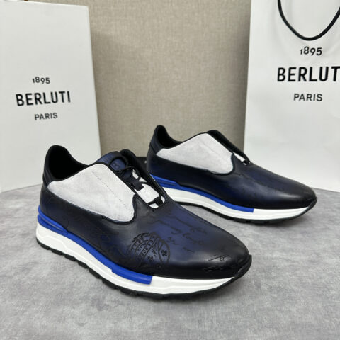 BERLUTI Fast Track皮革运动鞋