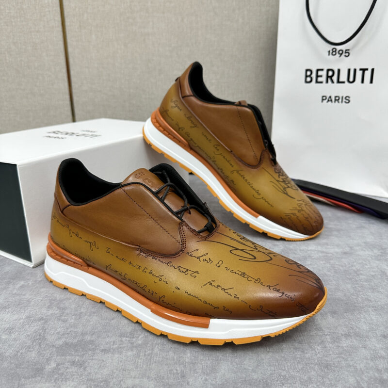 BERLUTI Fast Track皮革运动鞋