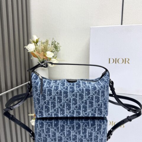 DIOR Nomad新款手拿饭盒包系列 型号:2875 牛仔蓝