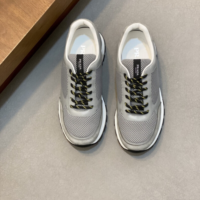 PRADA 新款男士拼接休闲运动鞋