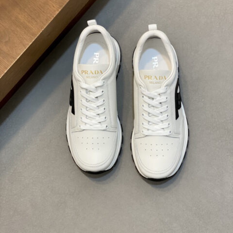PRADA 新款男士拼接休闲运动鞋