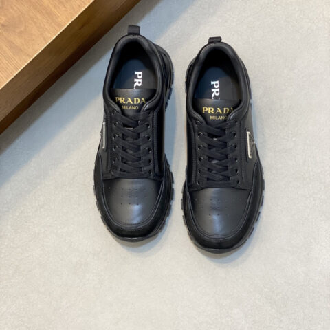 PRADA 新款男士拼接休闲运动鞋