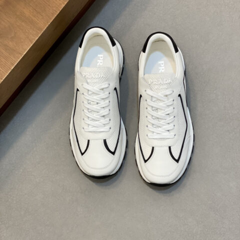 PRADA 新款男士拼接休闲运动鞋