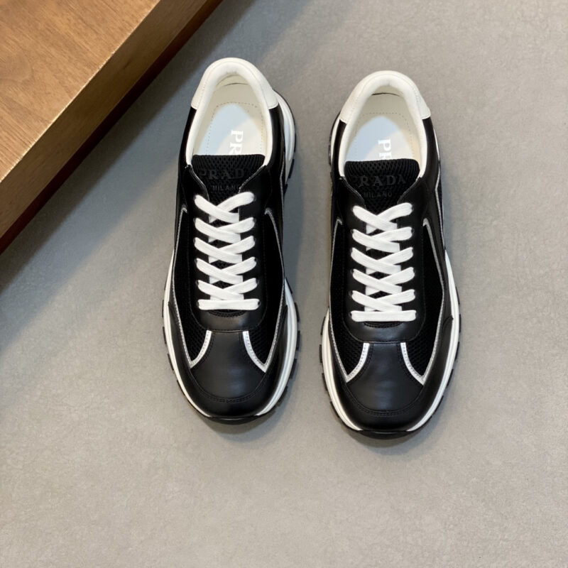 PRADA 新款男士拼接休闲运动鞋