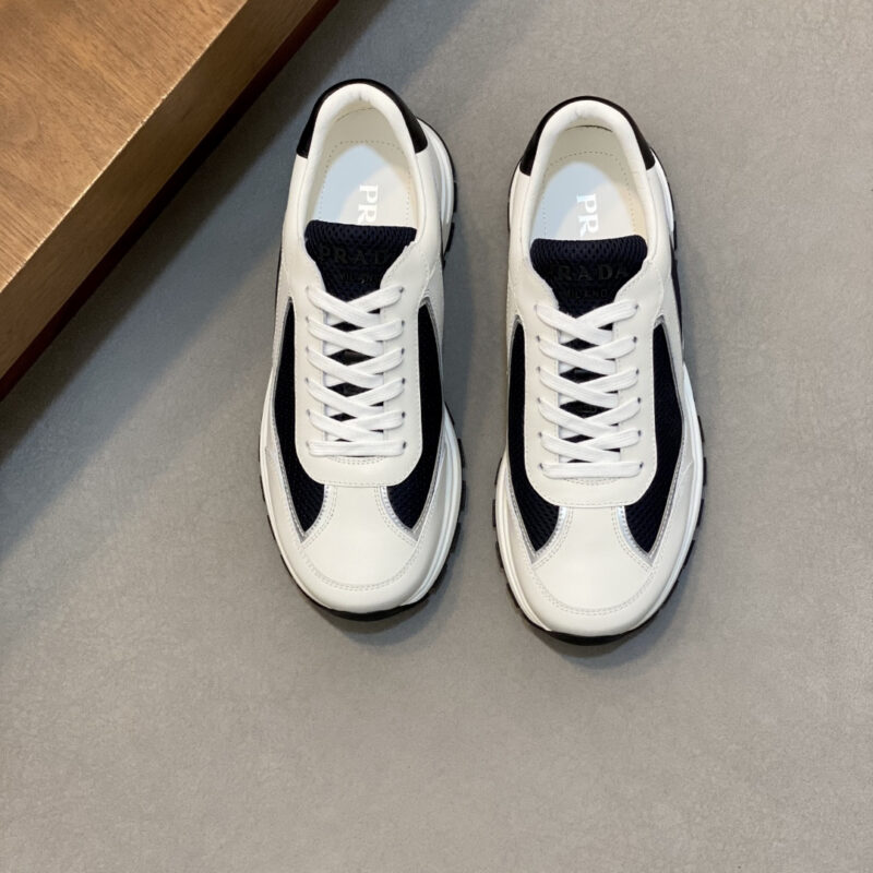 PRADA 新款男士拼接休闲运动鞋