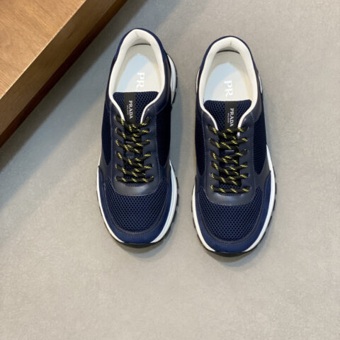 PRADA 新款男士拼接休闲运动鞋