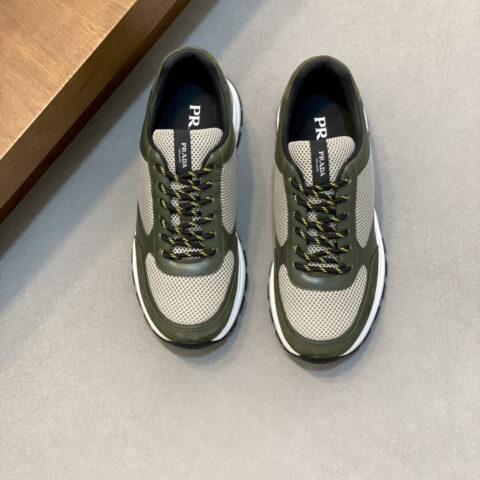 PRADA 新款男士拼接休闲运动鞋